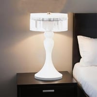 مصباح طاولة كهربائي (USB) يعمل باللمس 3 ألوان - أب...