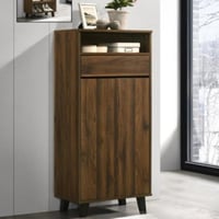 خزانة أحذية بابين - لون بني