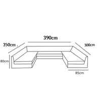 كنب زاوية حرف u