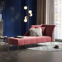 شيزلونج مخمل مودرن- وردي