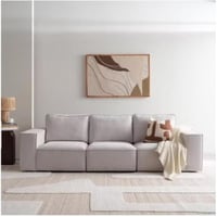 كنبة ثلاثة مقاعد - لون رمادي