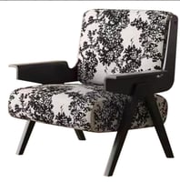 كرسي صوفه اطار خشبي من الخشب البلوط