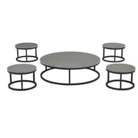 طقم طاولات خدمة 5 قطع بتصميم عصري و رائع