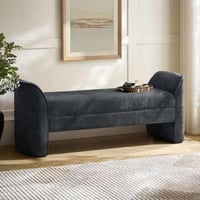 مقعد بنش مودرن - لون أسود راقي