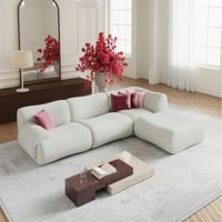 كنب زاوية عدد 2حرف ال بلون اوف وايت