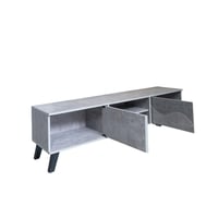 طاولة تلفزيون مودرن بلون رمادي أنيق