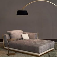 شيزلونج مخمل مودرن-لون بيج