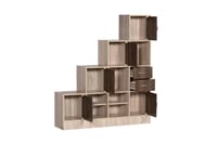 وحدة تخزين مودرن - بني و خشبي