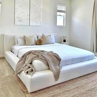 سرير مودرن - لون أوف وايت