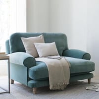 كرسي كنبة مفرد- أزرق