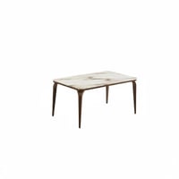 طاولة طعام فخمة - لون بني - تصميم راقي وعصري