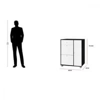 وحدة تخزين مودرن - لون أسود و أبيض