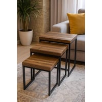 طقم طاولات خدمة 3 قطع بتصميم رائع و مميز