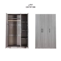 دولاب مودرن خشب - لون رمادي فخم وتصميم رائع وأنيق