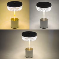 مصباح طاولة كهربائي (USB) يعمل باللمس 3 ألوان - أب...