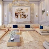 جلسة أرضية مودرن - لون بيج