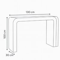 طاولة كونسول خشبي - لون أبيض