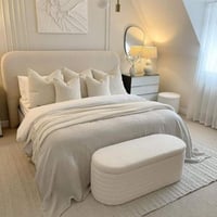 سرير مودرن - اوف وايت - تصميم مميز