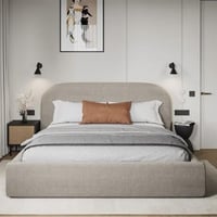 سرير مميز وعصري - لون بيج أنيق وفريد