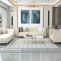 طقم كنب بتصميم راقي - بيج