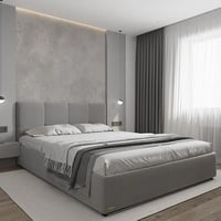 سرير حديث - لون رمادي رائع - حضور أنيق