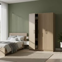 دولاب خشب مودرن - لون خشبي - تصميم فخم وراقي