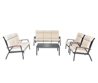 طقم كنب 5 قطع بتصميم أنيق للحدائق و المساحات الخار...