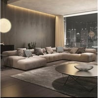 كنب زاوية ابيلا بتصميم مميز وعصري - لون بيج