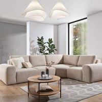 كنب زاوية حرف L لاميرا - بيج