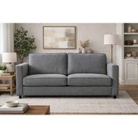 كنبة مقعدين لون رمادي غامق