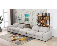 كنب فاخر خمسة مقاعد-رمادي