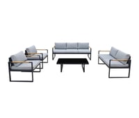 طقم كنب 5 قطع للحدائق و المساحات الخارجية