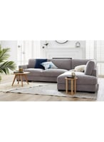 كنب زاوية شكل حرف L رمادي