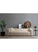 كنب مقعدين بشكل عصري- بيج