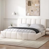 سرير نوم مميز - لون أوف وايت - تصميم عصري وأنيق