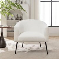 كرسي بوكليه بلون ابيض انيق