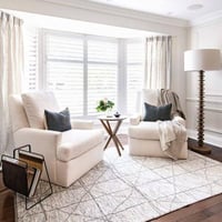 طقم كراسي مفردة - لون اوف وايت