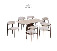 طاولة طعام رائعة مع 6 كراسي - بتفاصيل جذابة وعصرية