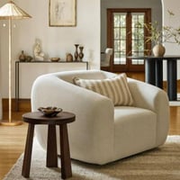 كرسي كنبة مفردة - لون بيج