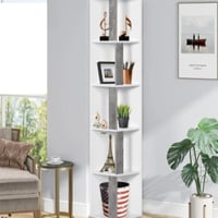 وحدة رفوف مودرن 5 أدوار - لون أبيض