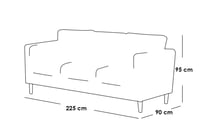 طقم كنب قطعتين ـ رمادي