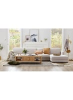 كنب زاوية شكل حرف L اوف وايت