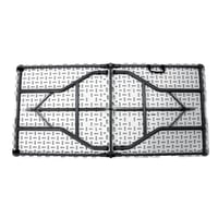 طاولة فايبر قابلة للطي - لون أبيض عصري - تصميم عمل...