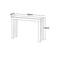 كونسول خشبي مدخل أسود – تصميم مودرن أنيق