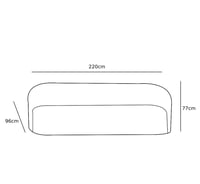 كنب ثلاث مقاعد ـ اوف وايت