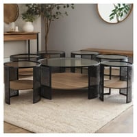 طقم طاولات خدمة 7 قطع بتصميم رائع و أنيق