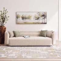 كنب 3 مقاعد - بيج بتصميم حديث وعصري