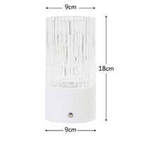 مصباح طاولة كهربائي (USB) يعمل باللمس 3 ألوان - أب...