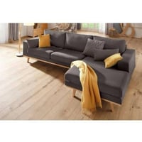 كنب زاوية حرف L بلون رمادي أنيق و رائع