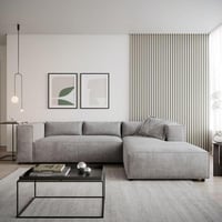 كنب زاوية حرف L ماريلينا - لون رمادي